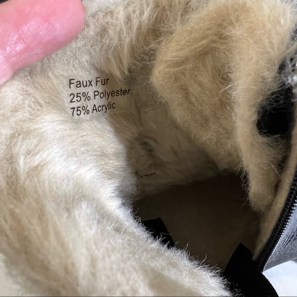 Dr. Marten Jadon Faux Fur Lined Leather Platform Boot  Sz 5 - Picture 11 of 13